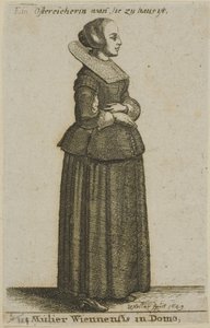 ウィーンの女性 作： Wenceslaus Hollar