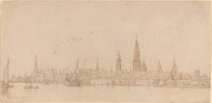 アントワープの眺め 作： Wenceslaus Hollar