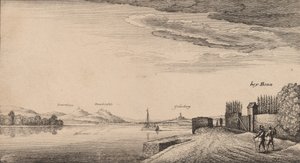 ルーヴェンバーグの眺め。 作： Wenceslaus Hollar