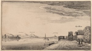 レーベンベルクの眺め 作： Wenceslaus Hollar