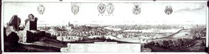 プラハの眺め、1649 作： Wenceslaus Hollar