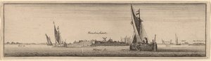 1647年のシェンケンシャンツの眺め。 作： Wenceslaus Hollar