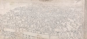 Vista da parte leste de Southwark, olhando para Greenwich 作： Wenceslaus Hollar