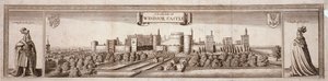 ウィンザー城の南側の眺め、バークシャー、c1660 作： Wenceslaus Hollar