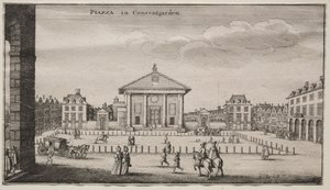 ロンドンの眺め：コヴェントガーデンの広場。 作： Wenceslaus Hollar