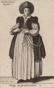 アルゼンチンの処女。 作： Wenceslaus Hollar