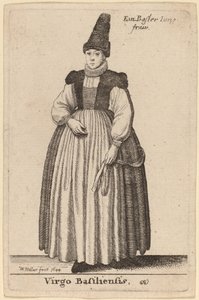 バーゼルの聖母 作： Wenceslaus Hollar