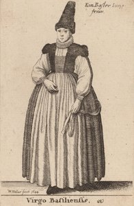 Virgo Basiliensis, 1644年。 作： Wenceslaus Hollar