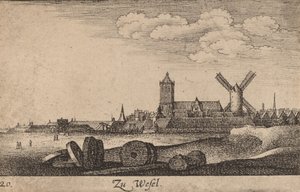 ヴェーゼル、1635年。 作： Wenceslaus Hollar