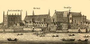 1640年、1881年のウェストミンスター。 作： Wenceslaus Hollar
