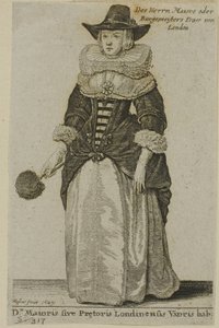 ロンドン市長の妻 作： Wenceslaus Hollar