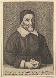 ウィリアムオウトレッド、1644年。 作： Wenceslaus Hollar