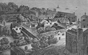 ウィンチェスターハウス、サザーク、1649年頃、聖救世主の塔、1812年、1912年 作： Wenceslaus Hollar