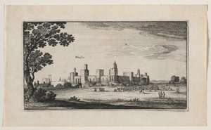 南東のウィンザー城、1644年。 作： Wenceslaus Hollar