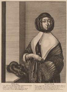 1641年の冬。 作： Wenceslaus Hollar