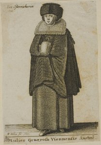 ウィーン出身の女性 作： Wenceslaus Hollar