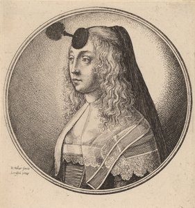 アントワープの女、1643年 作： Wenceslaus Hollar