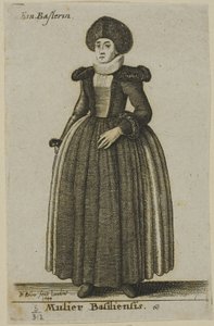 バーゼルの女 作： Wenceslaus Hollar