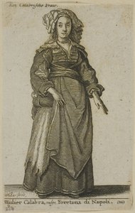 カラブリアの女 作： Wenceslaus Hollar