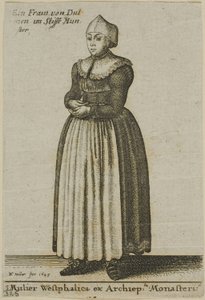 ウェストファリアの女 作： Wenceslaus Hollar