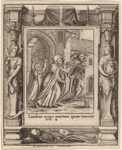 修道院長 作： Wenceslaus Hollar after Hans Holbein the Younger after Abraham van Diepenbeeck