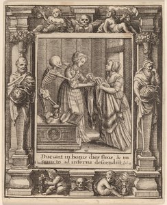 花嫁 作： Wenceslaus Hollar after Hans Holbein the Younger after Abraham van Diepenbeeck