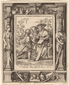枢機卿 作： Wenceslaus Hollar after Hans Holbein the Younger after Abraham van Diepenbeeck