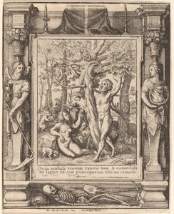エデンの園 作： Wenceslaus Hollar after Hans Holbein the Younger after Abraham van Diepenbeeck