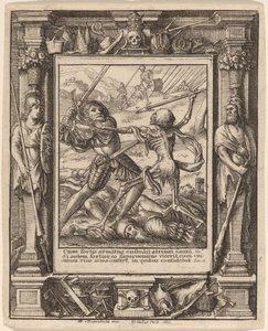 騎士 作： Wenceslaus Hollar after Hans Holbein the Younger after Abraham van Diepenbeeck