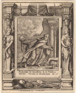 モンク 作： Wenceslaus Hollar after Hans Holbein the Younger after Abraham van Diepenbeeck