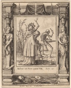 老婦人 作： Wenceslaus Hollar after Hans Holbein the Younger after Abraham van Diepenbeeck