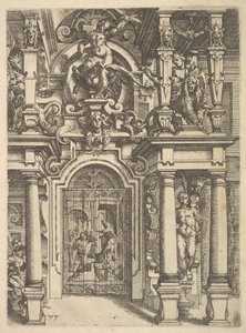 Architettura のオーナメント プレート、1598 年。