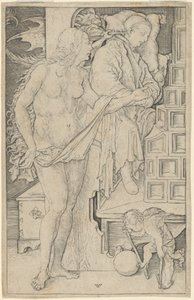 医者の夢 作： Wenzel von Olmutz, after Albrecht Dürer
