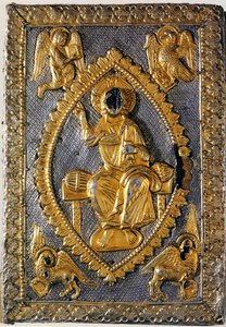 カノッサのマチルダの福音書、11世紀 作： West European Applied Art