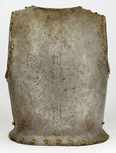 バックプレート、c.1650-1700（スチール＆真ちゅう）