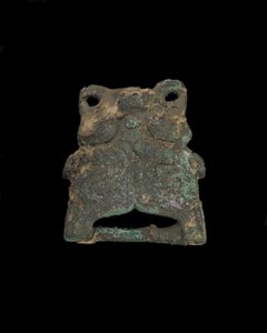 装飾品：グロテスクな動物のマスク（ブロンズ 作： Western Zhou Dynasty Chinese School