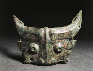 饕餮（とうてつ）を描いた儀礼用仮面 中国 西周時代 作： Western Zhou Dynasty Chinese School