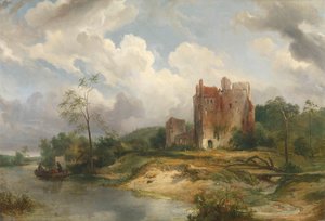 廃墟のある川の風景 作： Wijnand Nuijen