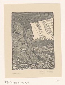 ノアの方舟の建設 箱舟の建造 (原題) 作： Wijnand Otto Jan Nieuwenkamp (signed by artist)