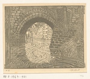 メッヘレンの橋 (原題) 作： Wijnand Otto Jan Nieuwenkamp (signed by artist)