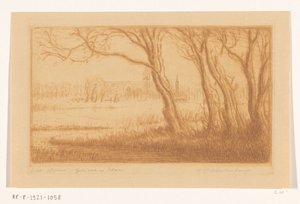 エダムの眺め（原題） 作： Wijnand Otto Jan Nieuwenkamp (signed by artist)