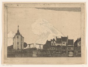 エンクハイゼンの港（原題） 作： Wijnand Otto Jan Nieuwenkamp (signed by artist)