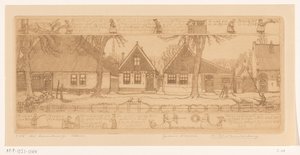 農家の近所、エダム (オブジェクトの原題) 作： Wijnand Otto Jan Nieuwenkamp (signed by artist)