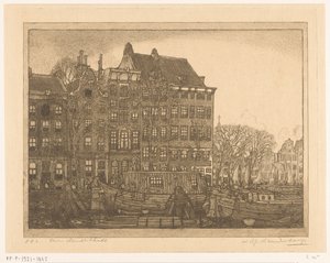 アムステルダムのプリンスヘンドリッカデの家 プリンス・ヘンドリッカデ（原題） 作： Wijnand Otto Jan Nieuwenkamp (signed by artist)