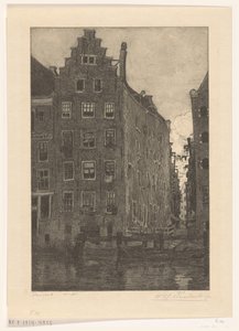 アムステルダムのダムラックの家 ダムラックにて（原題） 作： Wijnand Otto Jan Nieuwenkamp (signed by artist)