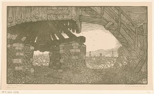 ブルージュのトウモロコシ工場の底部 ブルージュの製粉所 (原題) 作： Wijnand Otto Jan Nieuwenkamp (signed by artist)