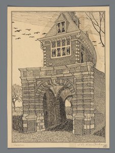 ホールンのオーステルポールト 作： Wijnand Otto Jan Nieuwenkamp (signed by artist)