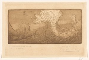 海と死の漁師 旅人と死（原題） Le Pêcheur et la Mort (オブジェクトのタイトル) 作： Wijnand Otto Jan Nieuwenkamp (signed by artist)