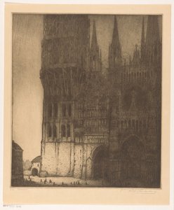 ルーアンの聖母大聖堂のファサード ルーアン（原題） 作： Wijnand Otto Jan Nieuwenkamp (signed by artist)