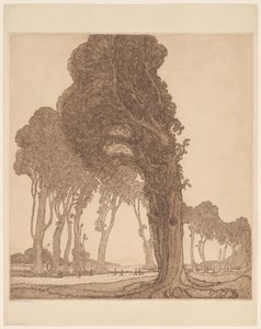 ロンボク島の dessa Cakranegara (Tjakranegara) の幹線道路の一部 大いなる道（原題） 作： Wijnand Otto Jan Nieuwenkamp
